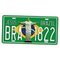 thumbnail image 1 of Letrero metálico de Brasil, placa decorativa para bar, pared, club de coches, garaje, cafetería., 1 of 6