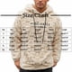 thumbnail image 5 of Ceisia Men's Oversize Hooded Checkered Plush Letter-Printed Polyester Sweatshirt Gift, 5 of 9
