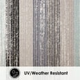 thumbnail image 7 of Nicole Miller New York Patio Sofia Estelle Contemporary Abstract Striped Indoor/Outdoor Area Rug, Grey/Blue, 7'9"x10'2", 7 of 7