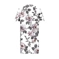 thumbnail image 5 of RQYYD Plus Size Tshirt Dress for Women Floral Print High Waist Soft Comfy Casual Fit City Walk Sundress with Pockets, 5 of 5