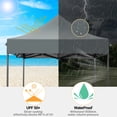 thumbnail image 6 of COBIZI Canopy Tent 6.6’x6.6’ Folding Outdoor Pop Up Heavy Duty Canopy for Beach Camping-Gray, 6 of 14
