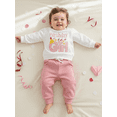 thumbnail image 5 of BemeyourBBs Toddler Baby Girl Birthday Outfits 1st 2nd 3rd 4th 5th Years Old Birthday Clothes Letter Embroidery Long Sleeve Pullover Sweatshirt Joggeroddler Girls Fall Winter Spring Clothing, 5 of 9