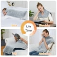 thumbnail image 3 of CAROMIO Heating Pad for Neck Shoulders Back  4 Temperature Settings with Auto Shut off, 33"x22"  Gray, 3 of 10