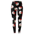 thumbnail image 6 of Gyexs Christmas Leggings for Women Soft Stretchy Xmas Printed Pajamas Pants Lined Gym Yoga Pants Womens Christmas Apparel E-Black & Size XXL, 6 of 6