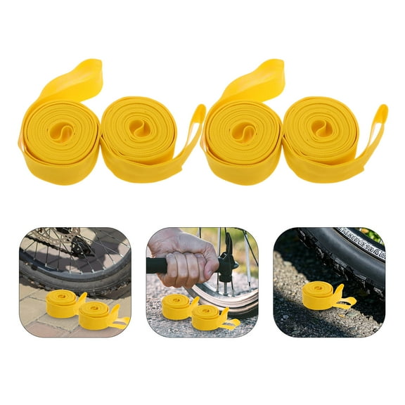 MLINS 6 Pcs Anti-sting Inner Tube Pad 700.00X1.80X0.10CM Yellow