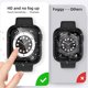 thumbnail image 3 of Compatible with Apple Watch Screen Protector 44mm iWatch Case SE Series 6 5 4, 3 Pack Anit-Moisture Waterproof Hard PC Bumper Cases Full Protective Screen Cover, Black/Clear/Silver, 44mm, 3 of 5