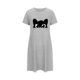 thumbnail image 4 of Camisón corto de talla grande para mujer, camisón de manga corta con estampado de pecho a la moda, camisón para mujer, 4 of 5