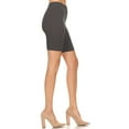 thumbnail image 3 of MOA COLLECTION Women's Solid Biker Shorts High-Waist Stretch Workout Pants, 3 of 4