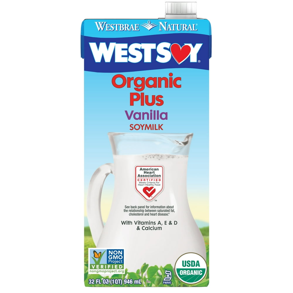 Westsoy Organic Plus Vanilla Soy Milk, 32 fl oz