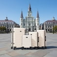 thumbnail image 2 of InUSA TREND 4-Piece Luggage Sets with Spinner Wheels, Handle, Trolley, (20"/24"/28"/32"), Sand, 2 of 6
