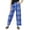 Medium Blue, variant on InkmesoPrinted Long Sleepwear Lounge Pajama Pants For Women Loose Fit Comfortable Pajamas