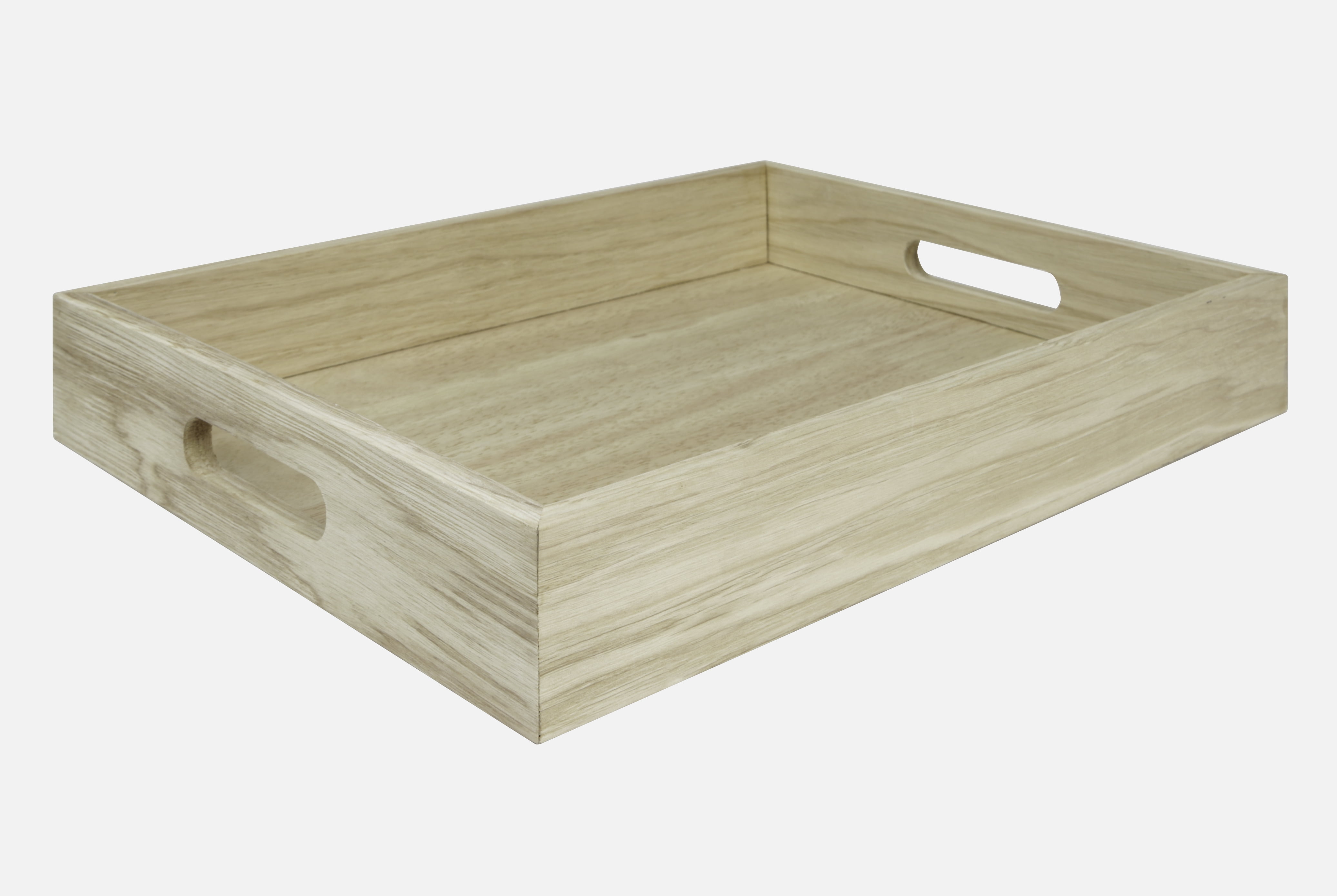 Mainstays 16-inch Blonde Wood Tray, Lightwood Finish, Rectangular Tray, 16inch x 12inch x 2.5inch