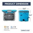 thumbnail image 4 of Nevera portátil ultraligera EchoSmile 20L/21qt para exteriores, 4 of 7