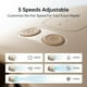 thumbnail image 3 of Mini Fan Battery Operated Handheld with 2000 mAh or USB Powered Personal Fan,3 Speeds,Enhanced Airflow, Rechargeable Quiet Pocket for Home,Outdoor-White, 3 of 5