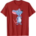 thumbnail image 1 of Thinking Mouse Rat Rodent Cute Small Animal with Long Tail T-Shirt, 1 of 1