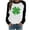 Black-8, variant on Aofany St Patricks Day Shirt for women Spring Patchwork St. Patrick's Day Printed Long Sleeves Round Neck Casual Tee Tops