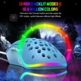 thumbnail image 5 of MAGIC-REFINER D19 Wired Gaming Mouse, 12,000 DPI Ergonomic Mouse with 7 Programmable Buttons, 12K Optical Sensor, 1ms, 13 RGB Backlit Modes, 6 Adjustable DPI, Adjustable Weights, for PC/MAC, Blue, 5 of 6