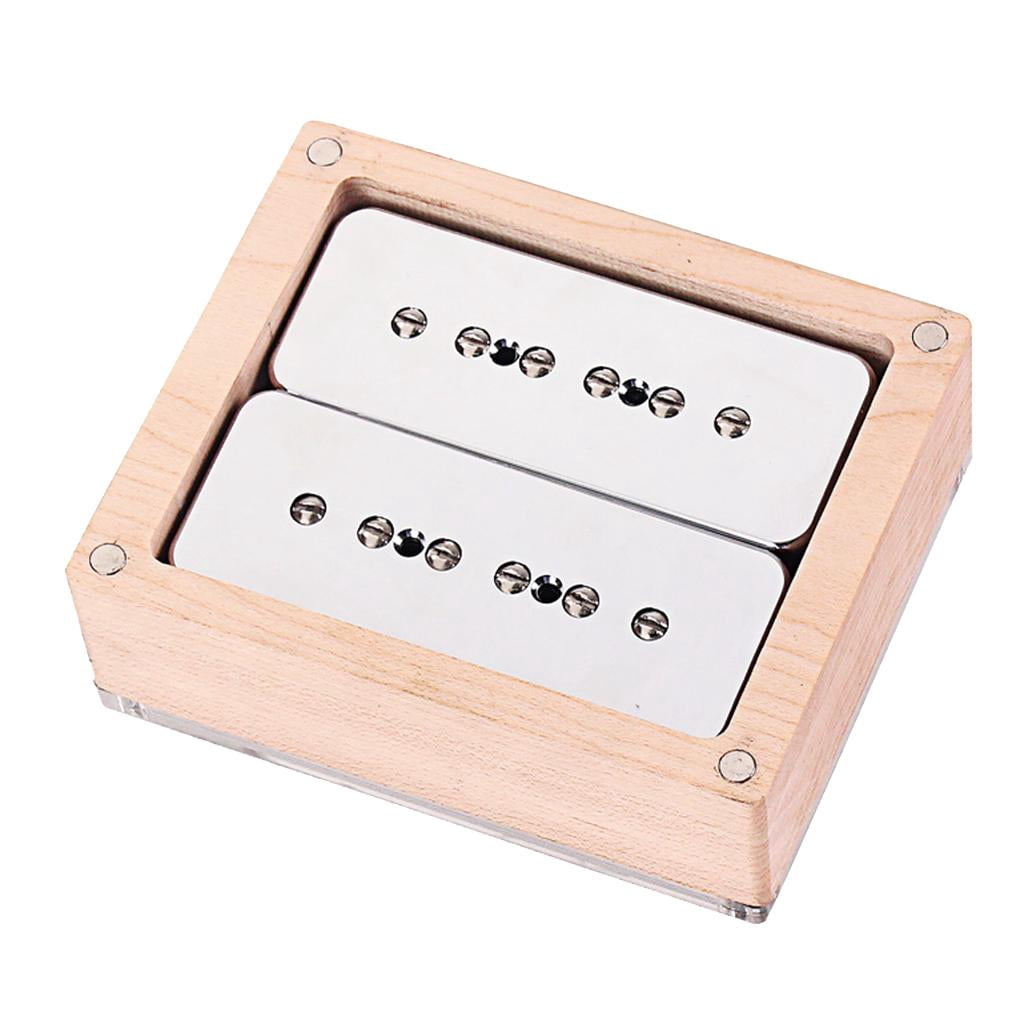 LeeQinersw 2pcs/set P90 Guitar Pickups Single Coil Humbucker Pickups Neck&Bridge Chorme
