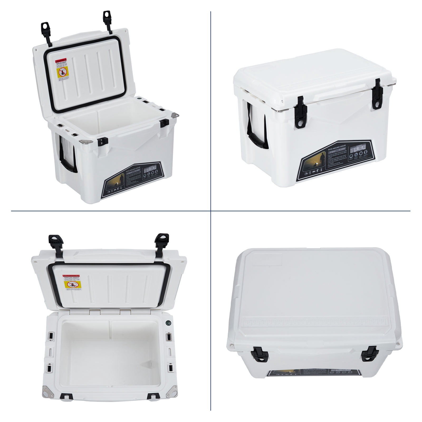 Towallmark Cooler Insulated 20Qt Personal For Hot Food Ice Ice Chest Small Hard For Fishing Boat Camping Outdoor