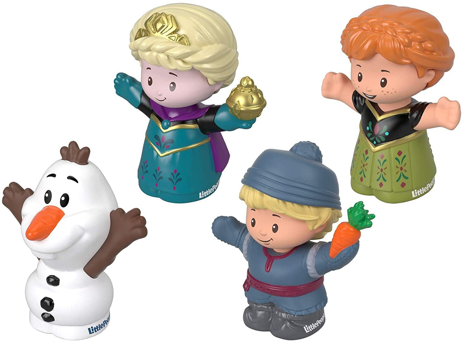 Fisher Little People Disney Frozen Elsa Anna Olaf Kristoff 4pk in Stock for sale online 