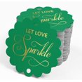 thumbnail image 4 of Inkdotpot Real Gold Foil Let Love Sparkle Wedding Tags Favor Hang Paper Tags 100 Piece, 4 of 6