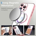 thumbnail image 4 of Compatible with iPhone 14 Pro Max Clear Case with Camera Lens Protector,Full Protection Electroplate Magnetic Case Compatible with MagSafe Anti-Scratch Case for iPhone 14 Pro Max Black, 4 of 17