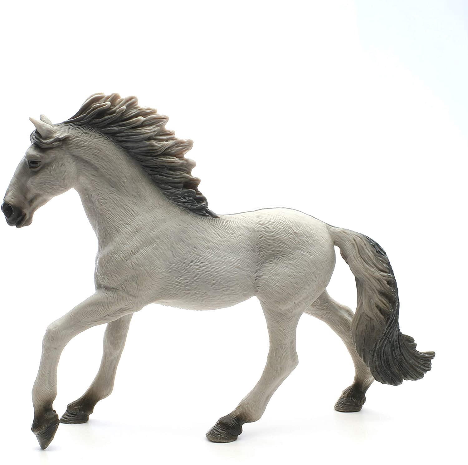 Schleich - Farm World, Sorraia Mustang Stallion Animal Toy Figurine, 1 Piece