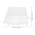 thumbnail image 2 of IDEANATEGRATE 1Par Decorative White Lace Wrist Bands Elegant Faux Sleeve Cuffs for Dresses, 2 of 6