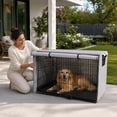 thumbnail image 7 of Dog Crate Cover Waterproof Kennel Cover, 25x37x24in Dog Crate Cover for Indoor/Outdoor, Heavy Duty Polyester Cover Fits Wire Dog Cage, 7 of 7