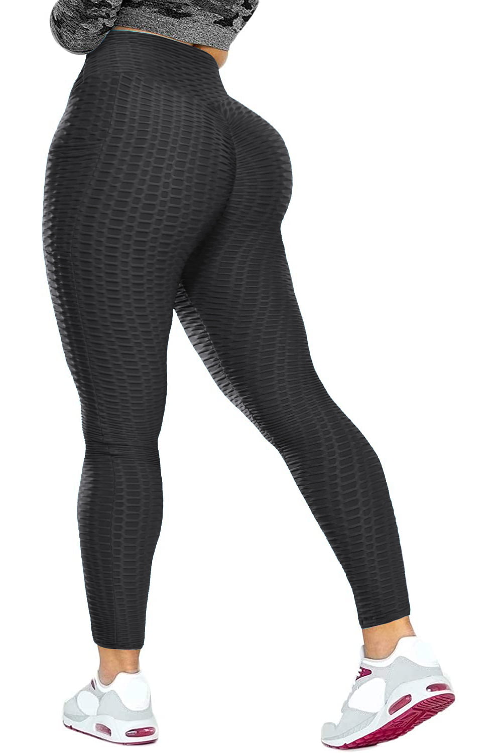 Anti-Cellulite Women High Waist Yoga Pants Fitness Gym Leggings Scrunch Trousers 