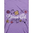 Blessed Girl Then Sings My Soul TShirt for Women Printed Ladies T