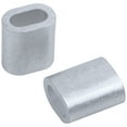 thumbnail image 3 of 2mm Aluminum Double Wire Rope Clamp Clip Sleeve 320 Pcs,320 x Wire Rope Aluminium Sleeve,Silver, 3 of 8
