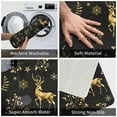 thumbnail image 4 of Balery Christmas Gold Deers1 Doormat, Durable Flannel Fabric, Waterproof Stain and Fade Resistant, Low Profile,Indoor Outdoor Door Mats, Easy Clean Patio Entrance Mat, 16x24in, 4 of 9