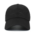 thumbnail image 3 of Gorra de béisbol HGGE para mujer con forma de cola de caballo entrecruzada, negra, 3 of 7