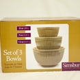 thumbnail image 3 of Omniware Simsbury Mixing Bowls, Set of 3 - Nesting Stoneware Bowls for Baking & Cooking - 30 oz, 75 oz, 112 oz - Dishwasher Safe, Durable Kitchen Essentials for Everyday Use (Olive), 3 of 4