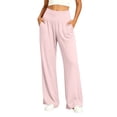 thumbnail image 2 of Ruimatai Women's Yoga Wide Leg Pants High Waist Side Pocket Loose Fit Flowy Workout Daily Loungewear Trousers, 2 of 9