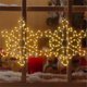 thumbnail image 4 of Guirnalda de luces navideñas con copos de nieve | Luces LED decorativas blancas | Diseño de copos de nieve de plástico | Decoración festiva para interiores | Iluminación para fiestas en bares y, 4 of 6