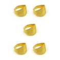 thumbnail image 2 of bedienty Knitting Rings Finger for Protection Thimble Adjustable Sewing Loop Specially-designed Crochet Tools for Home Yarn Crafts Gold Ring 5Set, 2 of 6