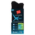 thumbnail image 2 of Men's Ultimate X-Temp Black Crew Socks, 5 + 1 Bonus Pack, 2 of 4