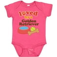 thumbnail image 3 of Inktastic Golden Retriever Loved by a Boys or Girls Baby Bodysuit, 3 of 5