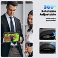thumbnail image 6 of Case for Lenovo Tab M11 2023 TB-330FU/Xiaoxin Pad 2024 11 inch TB-331FC with Screen Protector, 360 Degree Rotating Kickstand Hand Strap Shockproof Cover with Shoulder Strap, Lime PC, 6 of 7