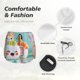 thumbnail image 4 of Balery Kawaii Sushi Characters Delight Pantalones cortos deportivos para mujer con forro y dos bolsillos, elásticos, para entrenamiento, gimnasio, yoga-XX-Large, 4 of 7