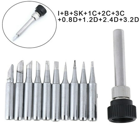 

11pcs Soldering Iron Tips Solder Tip 900M-T For 936 937 852D Soldering Station