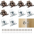 thumbnail image 1 of 10 Pcs Attrapes de Porte d'Armoire, Double Rouleau pour Armoire, 1 of 5