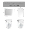 thumbnail image 7 of Winzo 10" Rough-in Smart Toilet with Bidet For Small Bathroom, Auto Flush, LED Night Light, Heated Bidet with Warm Air Drying (White with Black Panel), 7 of 7
