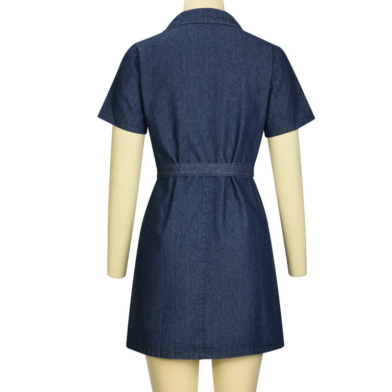 TMOYZQ Summer Dresses for Women 2024, Womens Bodycon Denim