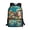 Beach Skulls Print, variant on Polyester School Backpack Daypack With Stars Hearts Pattern - Large Capacity Bag for Students and Daily Travel