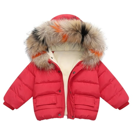 

Dezsed Baby Boys Winter Down Jackets & Coats Kids Zipper Sport Jackets Fashion Solid Thick Hoodie Pockets Warm Jacket Boy Girls Coat Kids Outerwear 6M-5Y