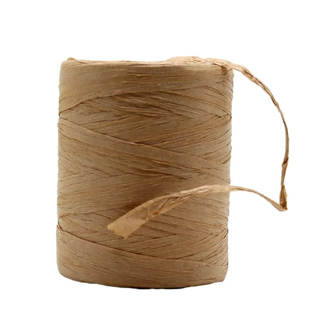 Youkk Wide Application Raffia Yarn For Various DIY Projects And Durable Beautiful khaki 1Set