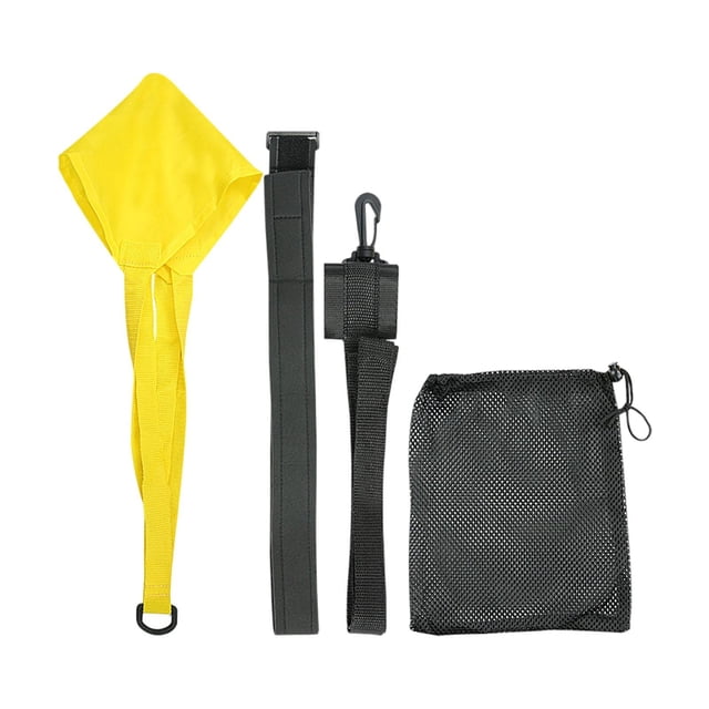 koolsoo Swim Parachute Swimming Resistance Belt Parachute Swimming Strength Training yellow S